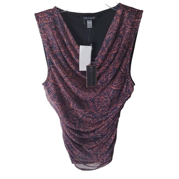 Cable & Gauge Cowl Neck Sleeveless Blouse, NWT, Medium - Picture 1 of 6